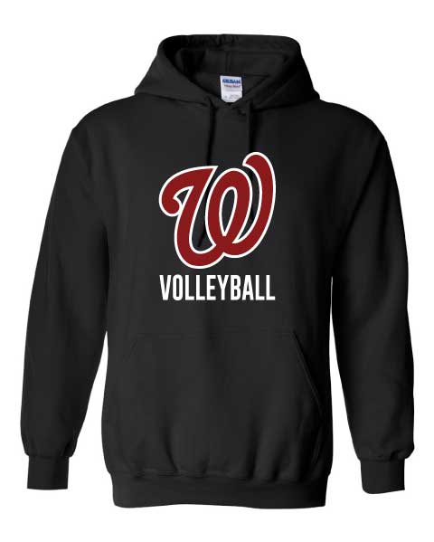 West Jessamine Volleyball Gildan Hoodie – Red Design | Twisted ...